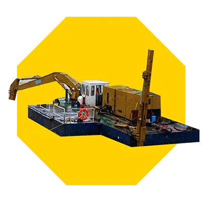 Excavator Mounted Sectional Barge - Ultratrex
