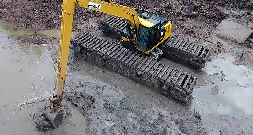 Ultratrex produced long reach arm package for a wide range of excavators models