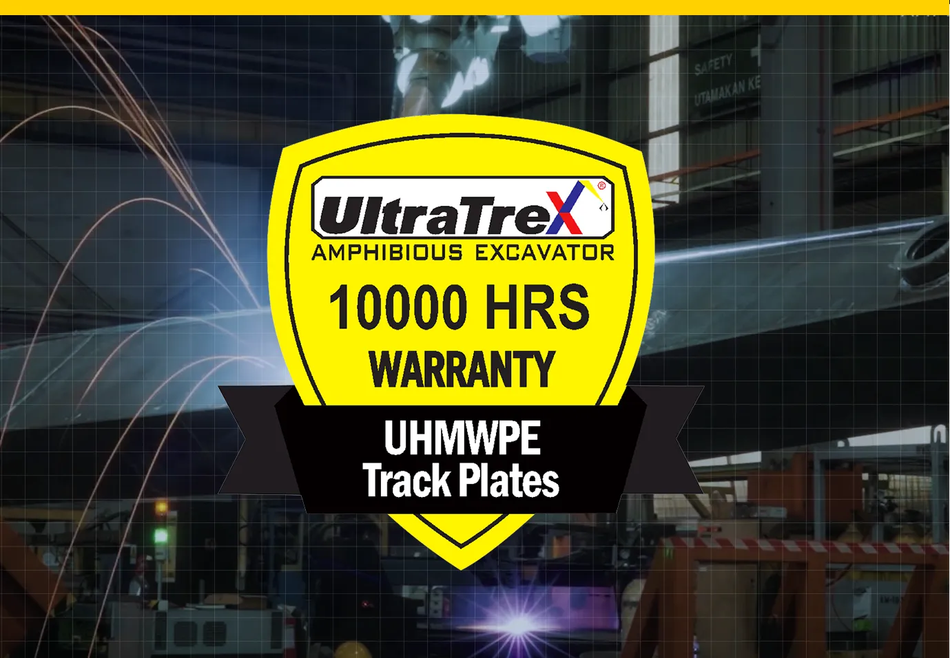 Ultratrex, the only company that assured customers with 10,000 hours of warranty for UHMWPE track plates against cracks